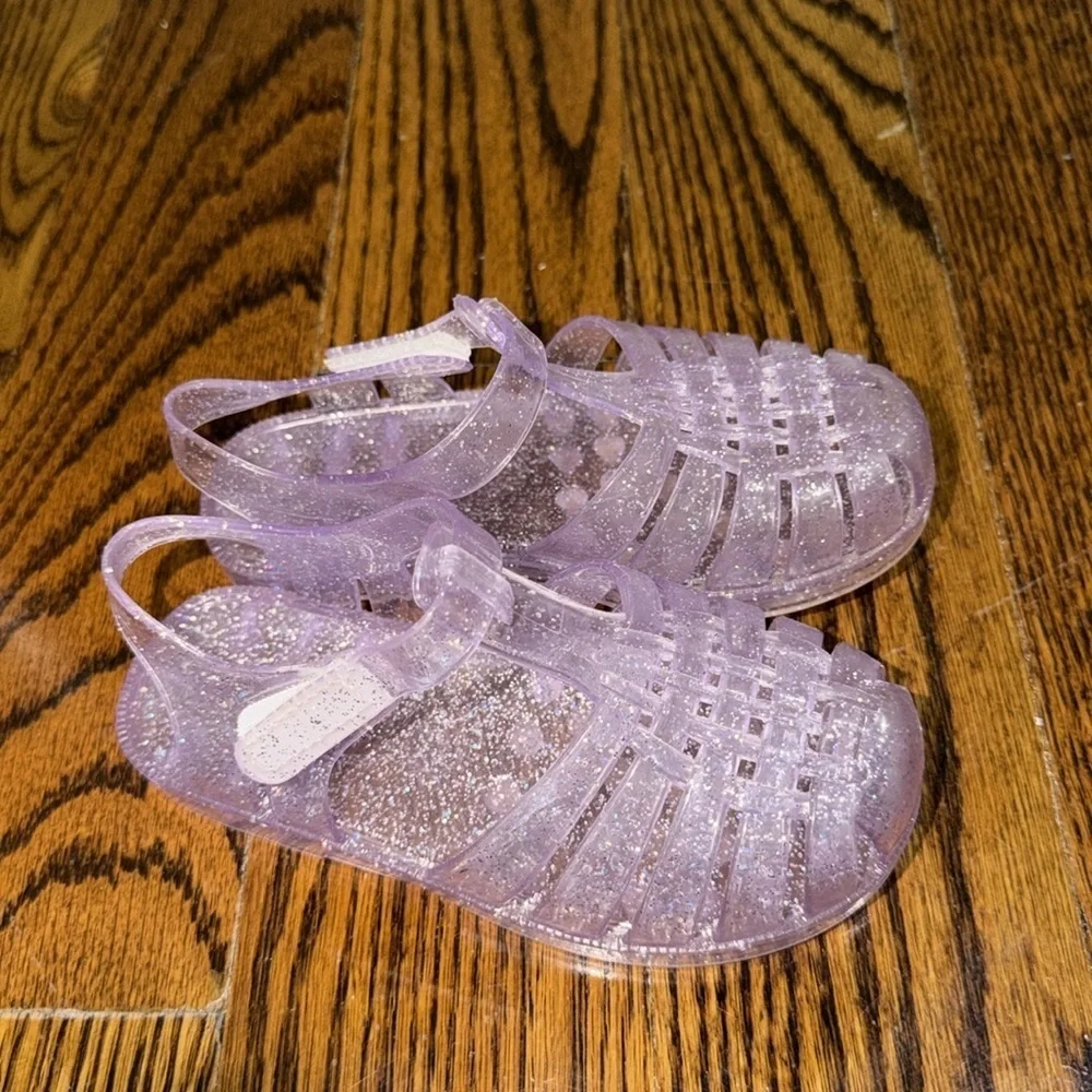 Kids Glitter Jelly Sandals - Pink, Purple, Iridescent Bundle of 3